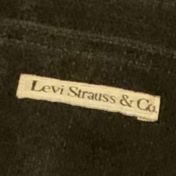 Vintage 70’s Levi Strauss Cotton Corduroy Black Pants Size 36X32 Mens Retro - Picture 7 of 8